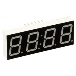 Afișaj LED 7 Segmente 14.2mm 4 Digits Roșu | Electronic-mag.ro | Componente Electronice
