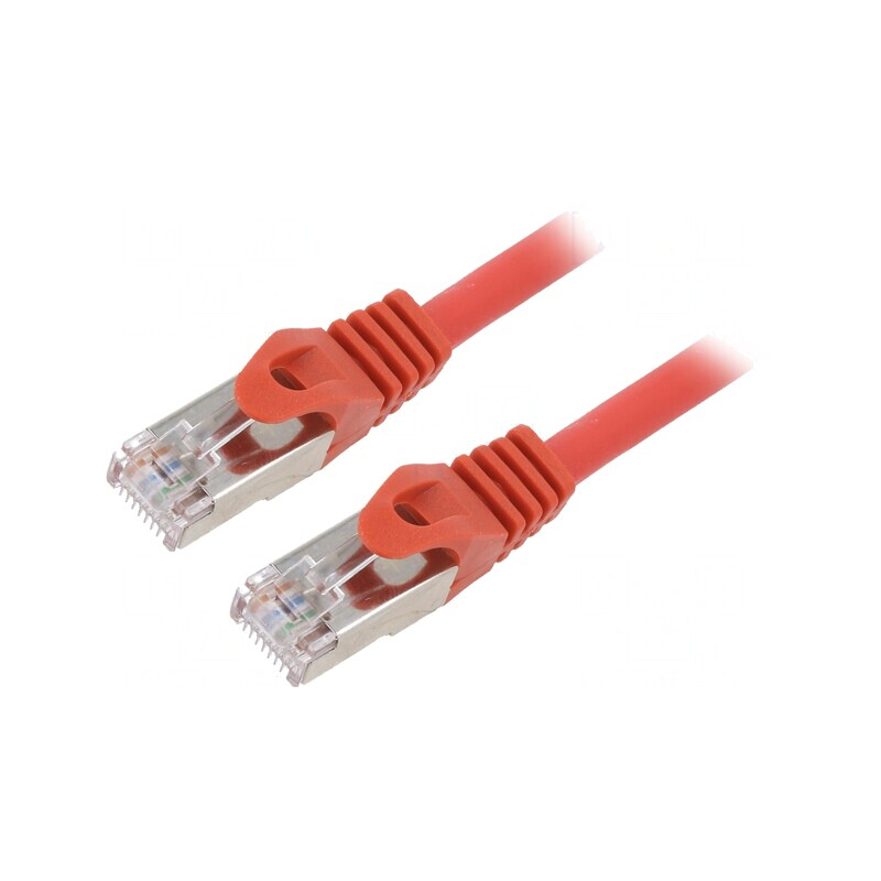 Patch Cord S/FTP Cat 6a LSZH Roșu 0,5m Cablexpert | Electronic-mag.ro | Componente Electronice Patch Cord S/FTP Cat 6a LSZH Roșu 0,5m Cablexpert | Electronic-mag.ro | Componente Electronice