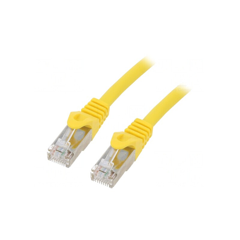 Patch Cord S/FTP Cat 6a Cupru Galben 0.5m | Electronic-mag.ro | Componente Electronice Patch Cord S/FTP Cat 6a Cupru Galben 0.5m | Electronic-mag.ro | Componente Electronice