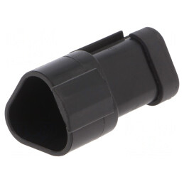 Conector Cablu-Cablu PX0 Tată PIN 3 Negru | Electronic-mag.ro | Componente Electronice