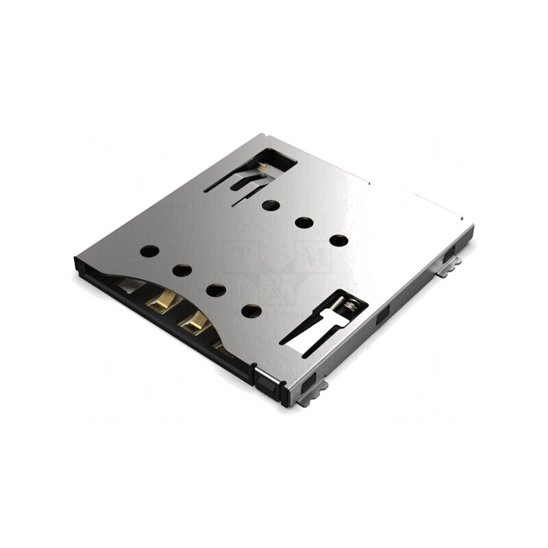 Conector Micro SIM push-pull SMT aurit | Electronic-mag.ro | Componente Electronice