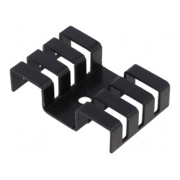 Radiator Extrudat TO220 Negru 25.4x39.4x9.5mm | Electronic-mag.ro | Componente Electronice
