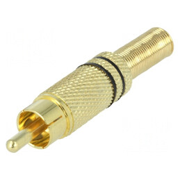 Mufă RCA Tată Aurie 5mm | Electronic-mag.ro | Componente Electronice