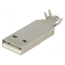 Mufă USB A cablu lipire USB 2.0 aurit 1A 30V | Electronic-mag.ro | Componente Electronice