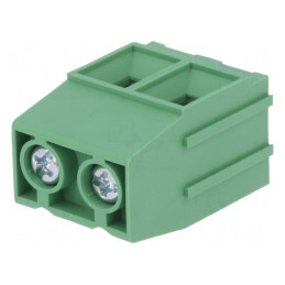 Regletă Conexiuni PCB 90° 10,16mm 2 Piste | Electronic-mag.ro | Componente Electronice