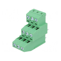 Regletă Conexiuni PCB 90° 3,81mm 9 Piste | Electronic-mag.ro | Componente Electronice