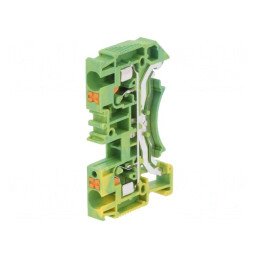 Conector Îmbinare Șine 0,2-6mm2 2 Borne Galben-Verde | Electronic-mag.ro | Componente Electronice