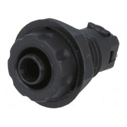 Soclu Banană Negru 4mm 30A 1kVDC | Electronic-mag.ro | Componente Electronice