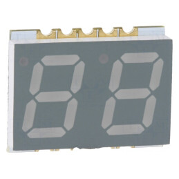 Afișaj LED 7 Segmente 10mm Verde 2 Digite | Electronic-mag.ro | Componente Electronice