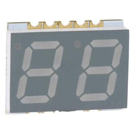 Afișaj LED 7 Segmente 10mm Verde 2 Digite | Electronic-mag.ro | Componente Electronice