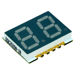 Display LED 7 Segmente 10mm Albastru 2 Digits | Electronic-mag.ro | Componente Electronice
