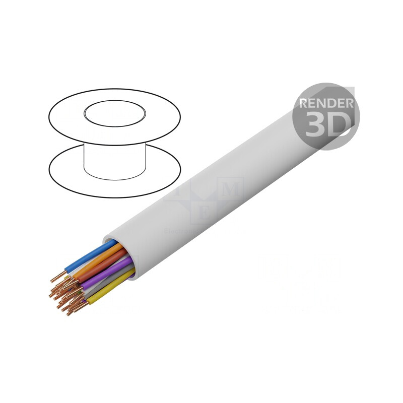 Cablu Telecomunicații YTKSY 14x2x0,5mm PVC Alb | Electronic-mag.ro | Componente Electronice Cablu Telecomunicații YTKSY 14x2x0,5mm PVC Alb | Electronic-mag.ro | Componente Electronice