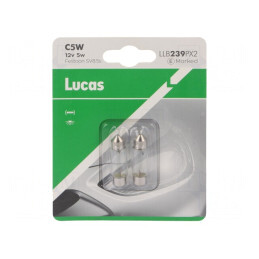Lampă Auto Transparentă 12V 5W C5W | Electronic-mag.ro | Componente Electronice