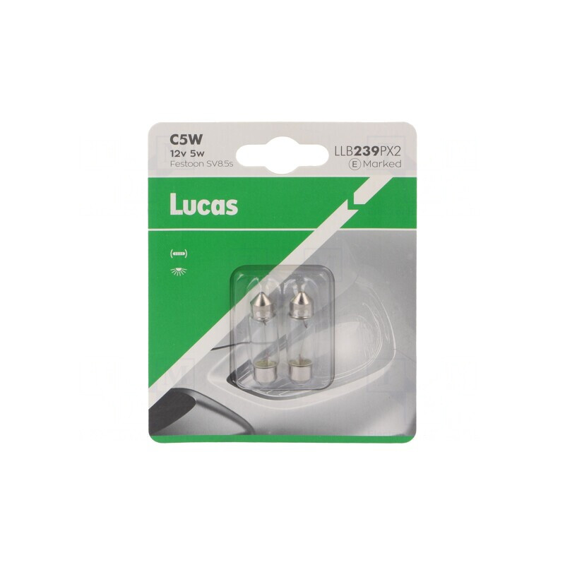 Lampă Auto Transparentă 12V 5W C5W | Electronic-mag.ro | Componente Electronice