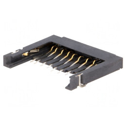 Conector Carduri SD Aurit SMT fără Ejector | Electronic-mag.ro | Componente Electronice