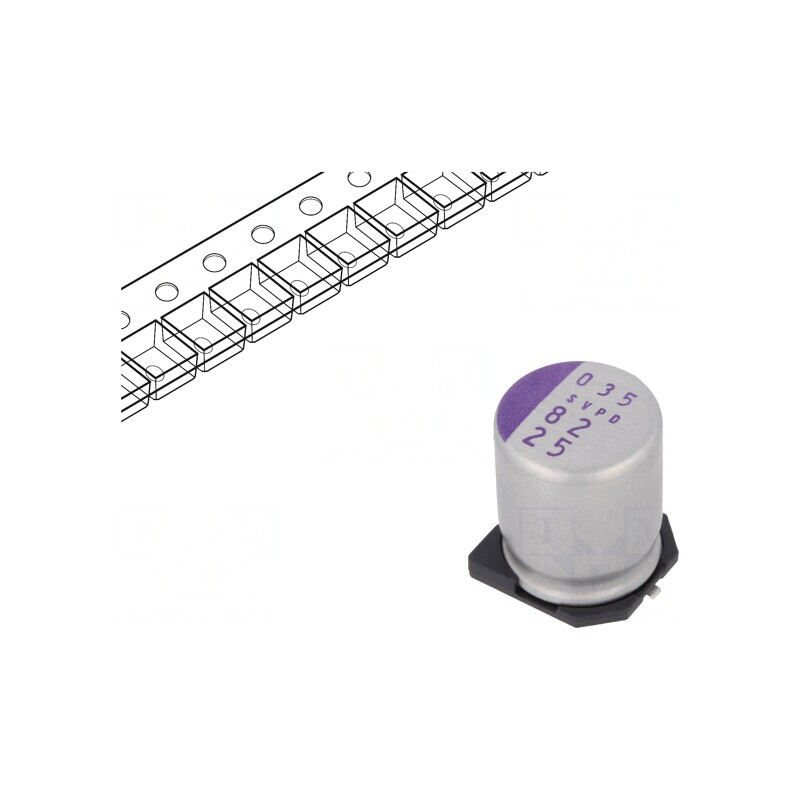 Condensator Polimeric 82uF 25VDC SMD | Electronic-mag.ro | Componente Electronice