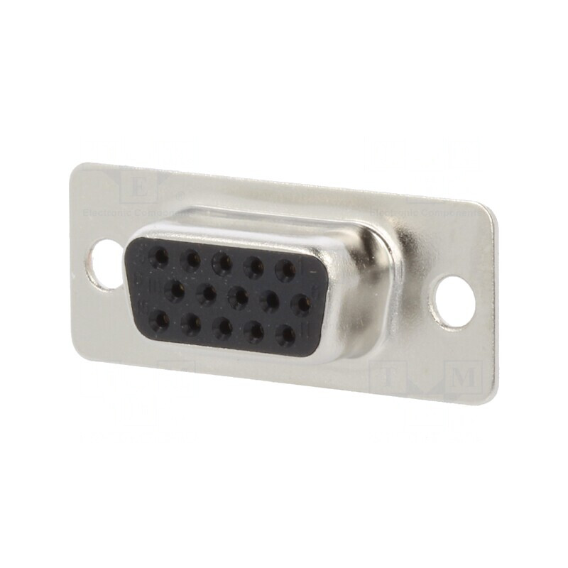 Conector D-Sub 15 Pin Mamă Lipire Gold | Electronic-mag.ro | Componente Electronice