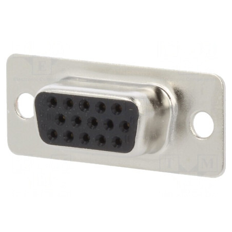 Conector D-Sub 15 Pin Mamă Lipire Gold | Electronic-mag.ro | Componente Electronice