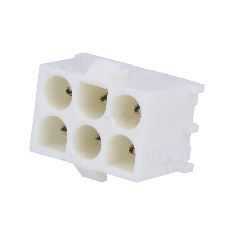 Soclu cablu-placă Universal MATE-N-LOK 6,35mm 6 pini | Electronic-mag.ro | Componente Electronice