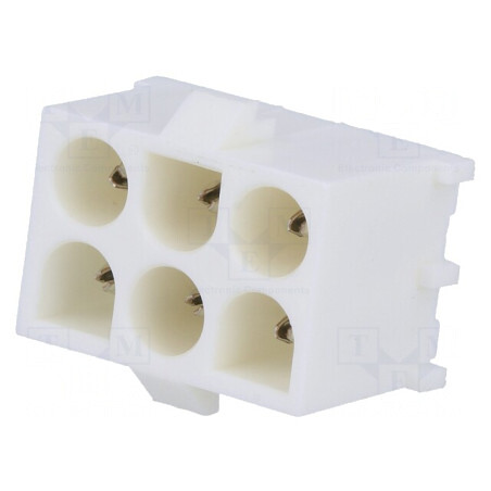 Soclu cablu-placă Universal MATE-N-LOK 6,35mm 6 pini | Electronic-mag.ro | Componente Electronice