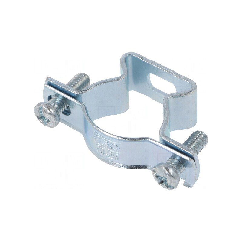 Colier cu şurub oţel zinc 20-25mm | Electronic-mag.ro | Componente Electronice
