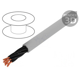 Cablu neecranat JZ-500 7x0,5mm2 300V 500V Gri | Electronic-mag.ro | Componente Electronice