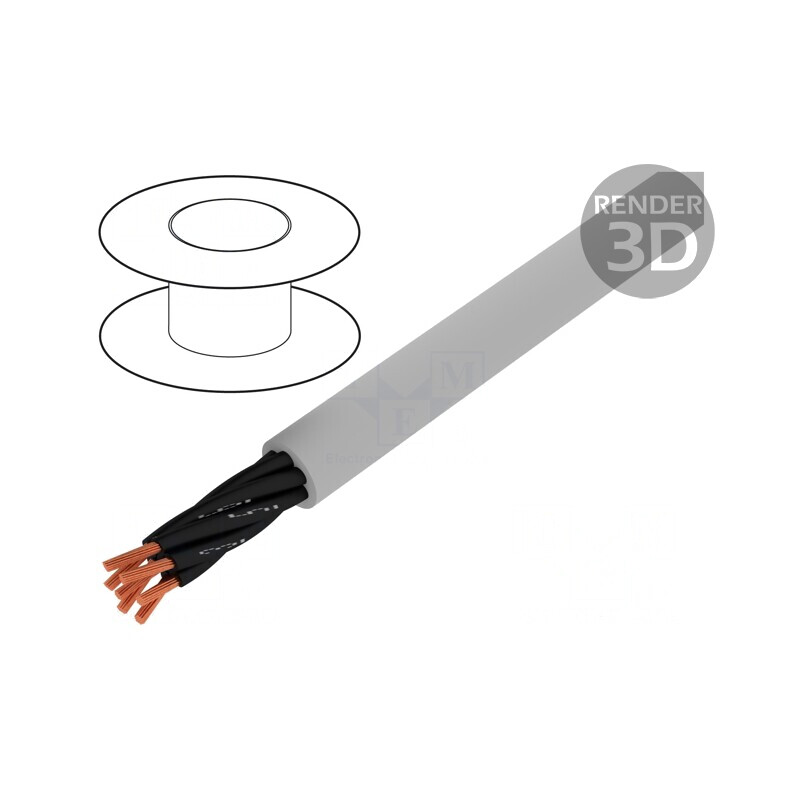 Cablu neecranat JZ-500 7x0,5mm2 300V 500V Gri | Electronic-mag.ro | Componente Electronice Cablu neecranat JZ-500 7x0,5mm2 300V 500V Gri | Electronic-mag.ro | Componente Electronice