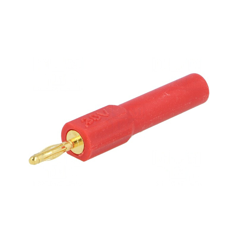Adaptor Banană Roșie 2mm 36A 60VDC Aurit 44.5mm | Electronic-mag.ro | Componente Electronice