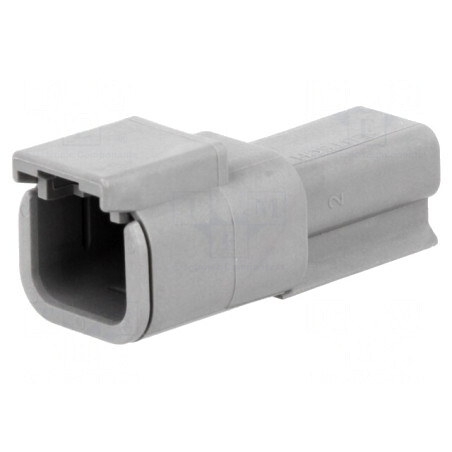 Conector cablu-cablu DTM 2 pini gri IP68 | Electronic-mag.ro | Componente Electronice