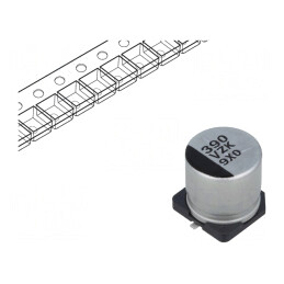 Condensator Hibrid SMD 390uF 35V 20mΩ ±20% 4000h | Electronic-mag.ro | Componente Electronice