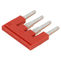 Punte cu șuruburi roșie 4 piste 6mm UL94V-0 | Electronic-mag.ro | Componente Electronice