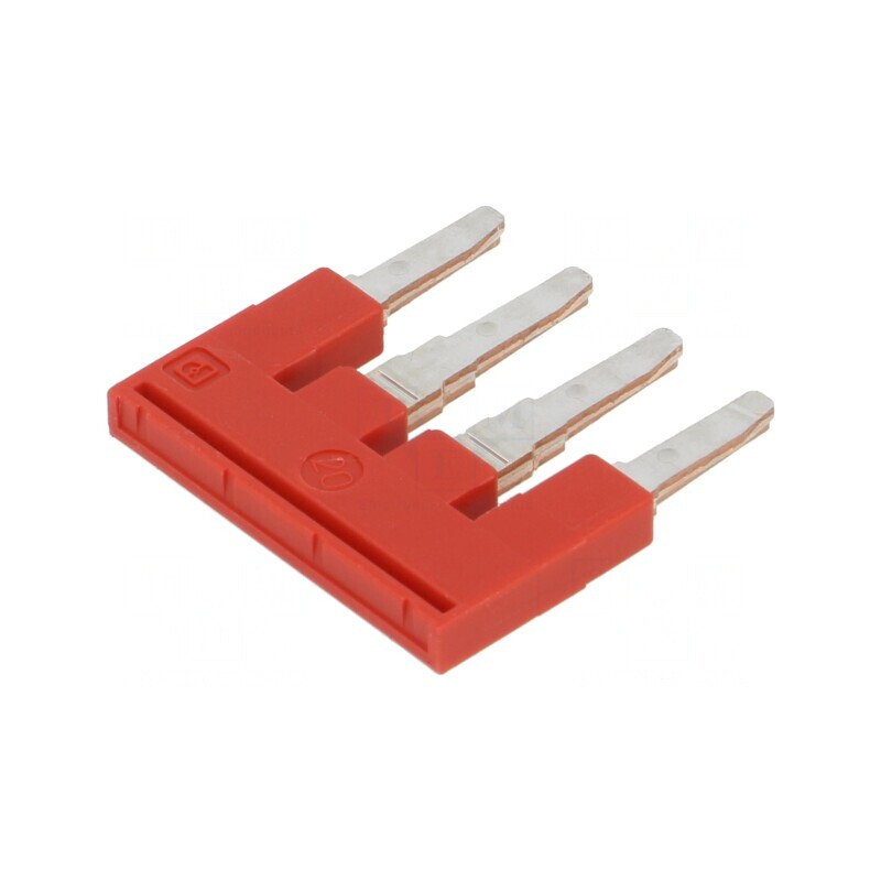 Punte cu șuruburi roșie 4 piste 6mm UL94V-0 | Electronic-mag.ro | Componente Electronice