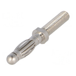 Mufă Banană 4mm 32A Nichelată M4 | Electronic-mag.ro | Componente Electronice