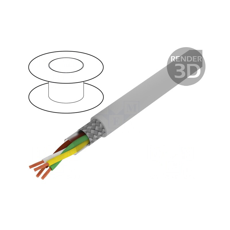 Cablu ecranat BiT LiYCY 2x2x0,5mm2 tresă cupru cositorit | Electronic-mag.ro | Componente Electronice