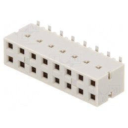 Conector Mamă PCB-PCB Dubox® 2,54mm 16P Aurit Vertical SMT | Electronic-mag.ro | Componente Electronice