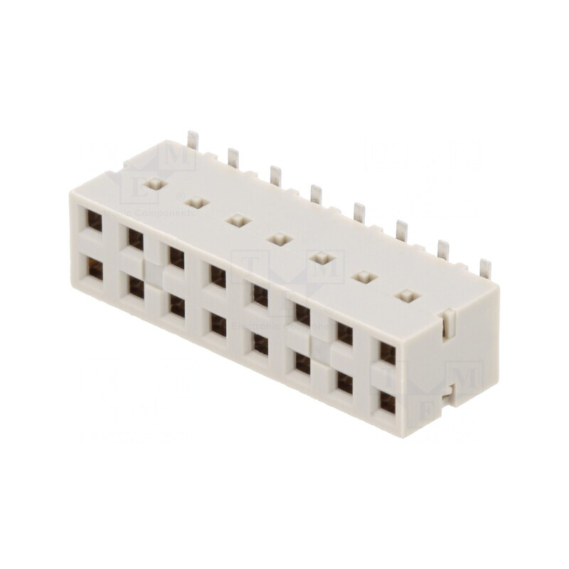 Conector Mamă PCB-PCB Dubox® 2,54mm 16P Aurit Vertical SMT | Electronic-mag.ro | Componente Electronice