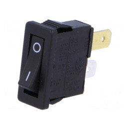 Rocker Switch ON-OFF 10A 250VAC Black | Electronic-mag.ro | Componente Electronice