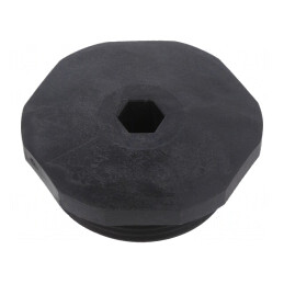 Capac de protecție negru PG29 IP54 poliamidă | Electronic-mag.ro | Componente Electronice