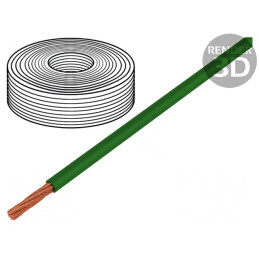 Cablu Electric Verde 1x1mm2 PVC Cu | Electronic-mag.ro | Componente Electronice