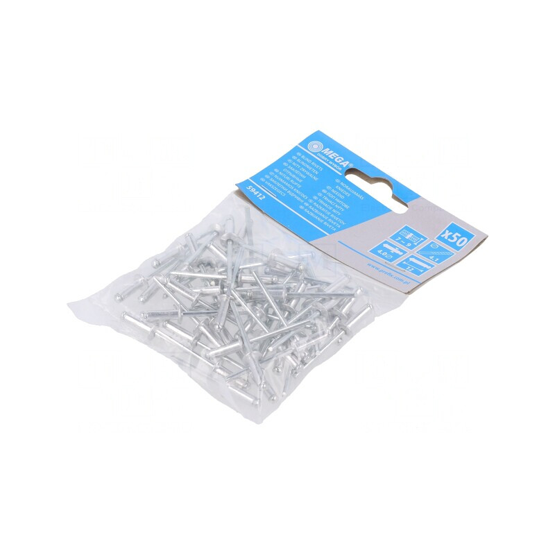 Diblu Aluminiu 4mm x 12mm - Pachet 50 Buc. | Electronic-mag.ro | Componente Electronice