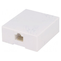 Soclu RJ45 8p8c Mural Autoadeziv cu Înşurubare | Electronic-mag.ro | Componente Electronice