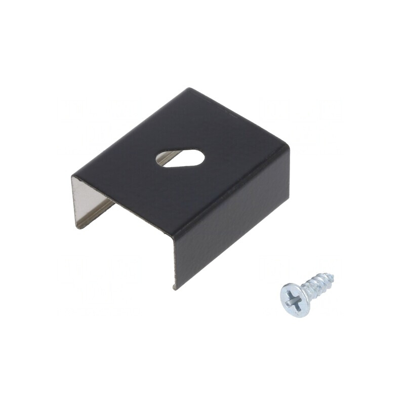 Suport U4 negru 2 bucăți oțel inoxidabil | Electronic-mag.ro | Componente Electronice