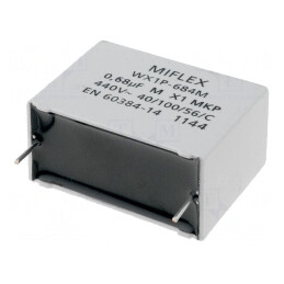 Condensator Polipropilenă 680nF THT 31x24x14mm ±20% | Electronic-mag.ro | Componente Electronice