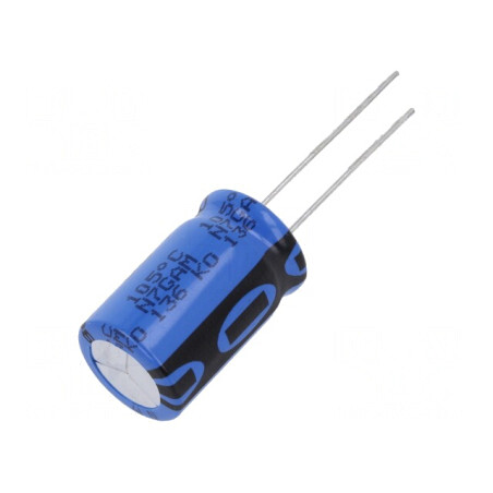 Condensator electrolitic THT 220uF 63V 12.5x20mm | Electronic-mag.ro | Componente Electronice
