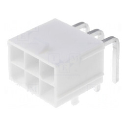 Soclu cablu-placă Mini-Fit Jr 4,2mm 6 pini 13A | Electronic-mag.ro | Componente Electronice