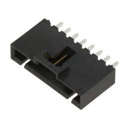 Soclu cablu-placă 8 pini 2,54mm THT aurit drept | Electronic-mag.ro | Componente Electronice