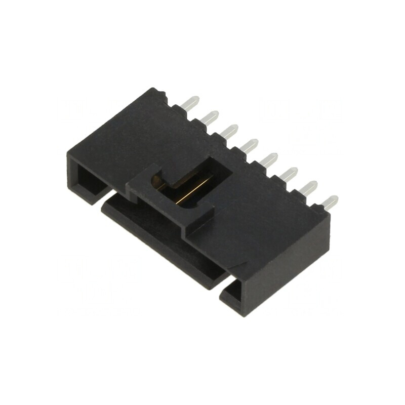 Soclu cablu-placă 8 pini 2,54mm THT aurit drept | Electronic-mag.ro | Componente Electronice