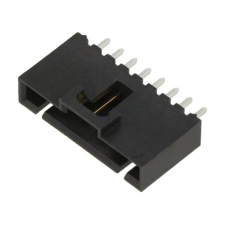 Soclu cablu-placă 8 pini 2,54mm THT aurit drept | Electronic-mag.ro | Componente Electronice