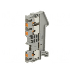 Conector de Șine 0,14-4mm² 3 Borne Gri Push-In | Electronic-mag.ro | Componente Electronice