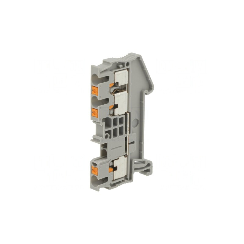 Conector de Șine 0,14-4mm² 3 Borne Gri Push-In | Electronic-mag.ro | Componente Electronice